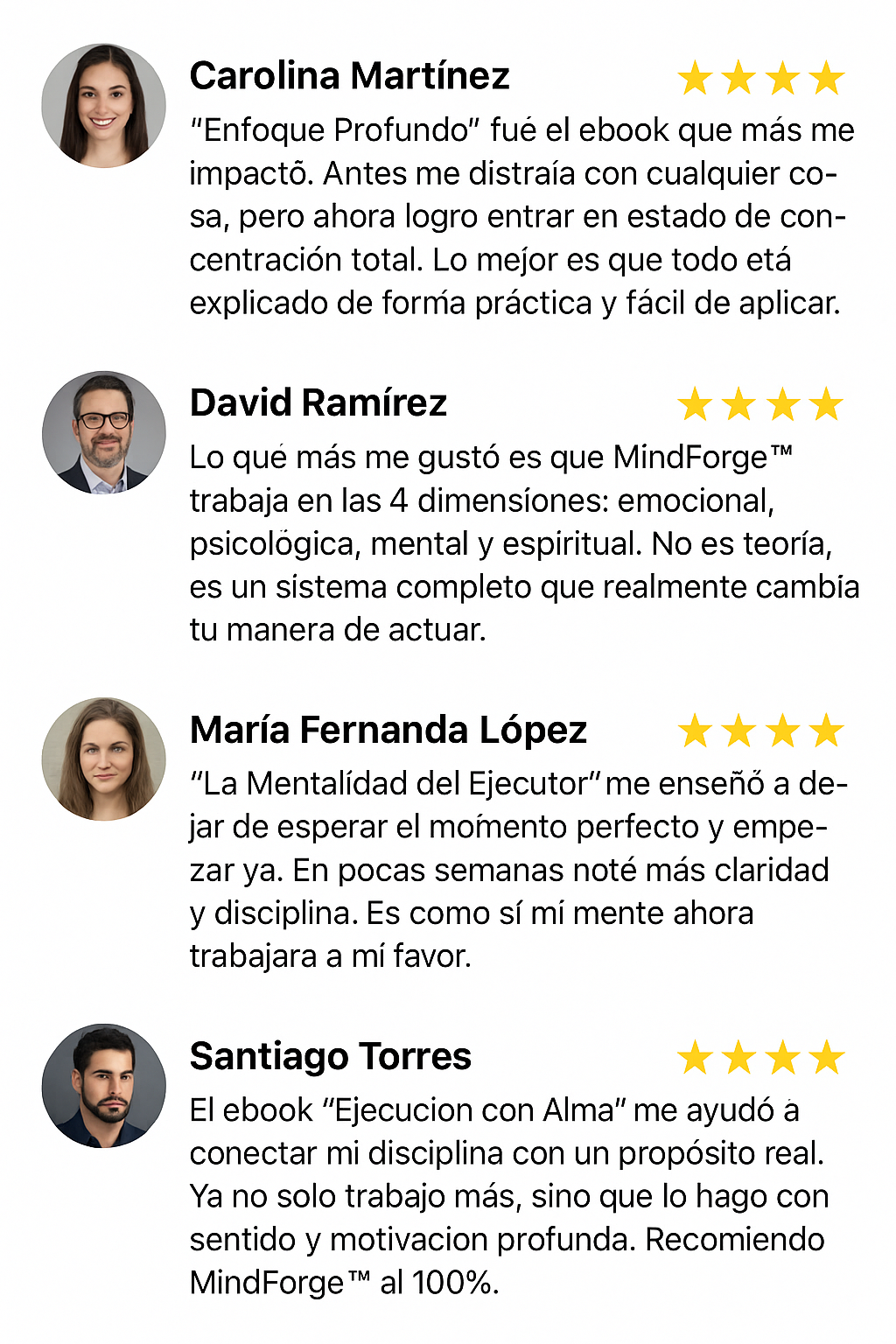 Testimonios MindForge